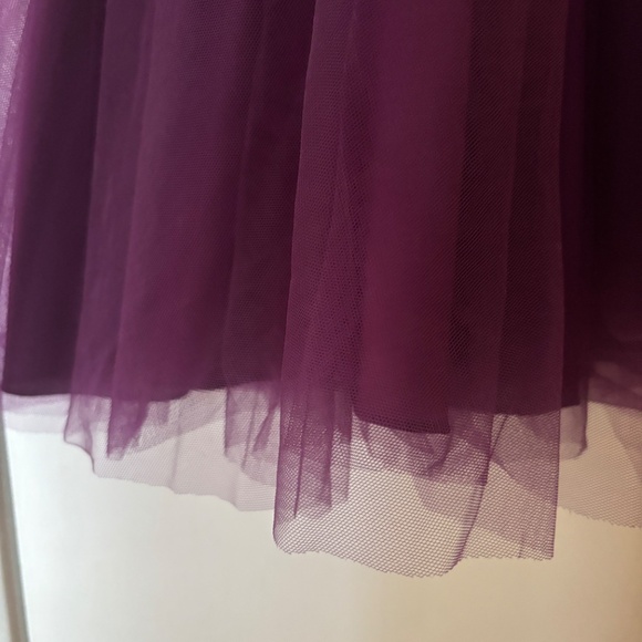 Morilee plum prom formal tea length gown size 6 - Picture 6 of 10